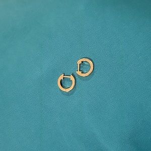 Small cuff hoop earrings